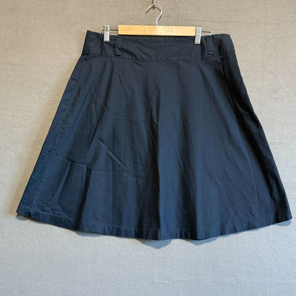Lands End Womens Skirt 100% Cotton Size 12P Side Zipper